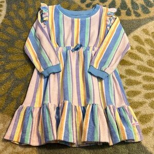 🎀Ruffle Butts Toddler Girls Striped Dress Sz. 3T🎀